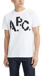 A P C Decale Short Sleeve Tee Shirt
