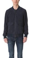 Levi S Made Crafted Suede Bomber Jacket