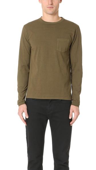 Velva Sheen Long Sleeve Pocket Pullover