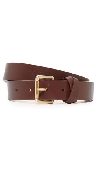 Club Monaco Cross Keeper Leather Belt