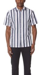 Theory Irving Striped Shirt