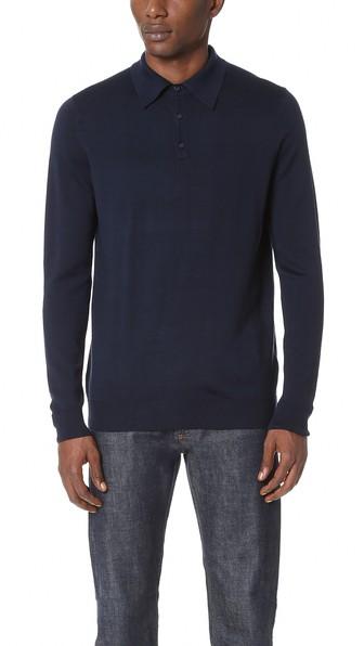 Sunspel Knitted Long Sleeve Sweater