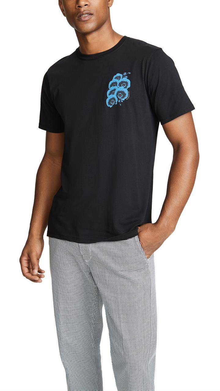 Saturdays Nyc Blue Orchid Short Sleeve Tee