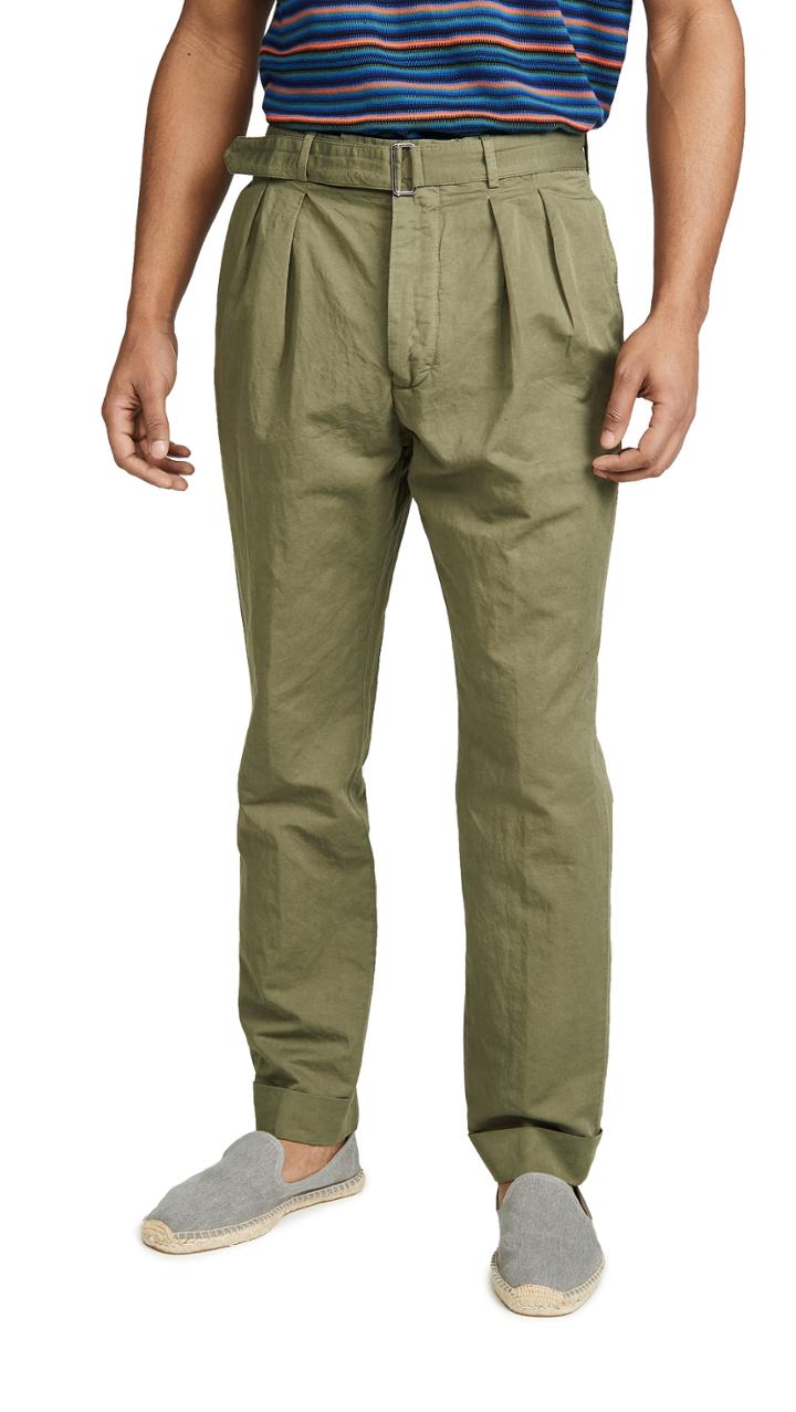 Officine Generale Garment Dyed Pierre Pants