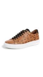 Mcm Logo Visetos Low Top Sneakers