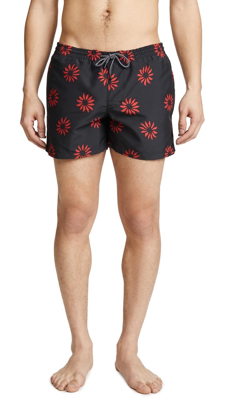 Club Monaco Arlen Pinwheel Swim Trunks