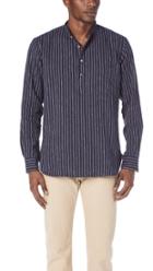 De Bonne Facture Granddad Popover Shirt