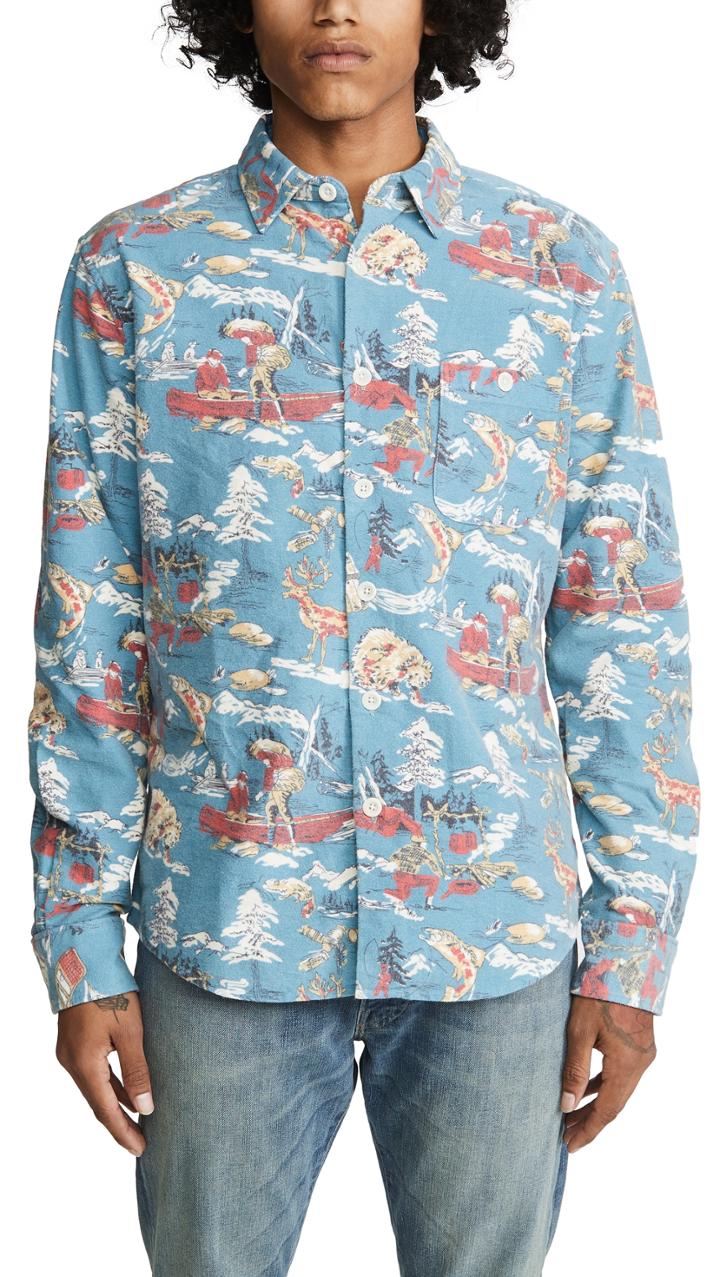 Faherty Long Sleeve Great Outdoors Shirt