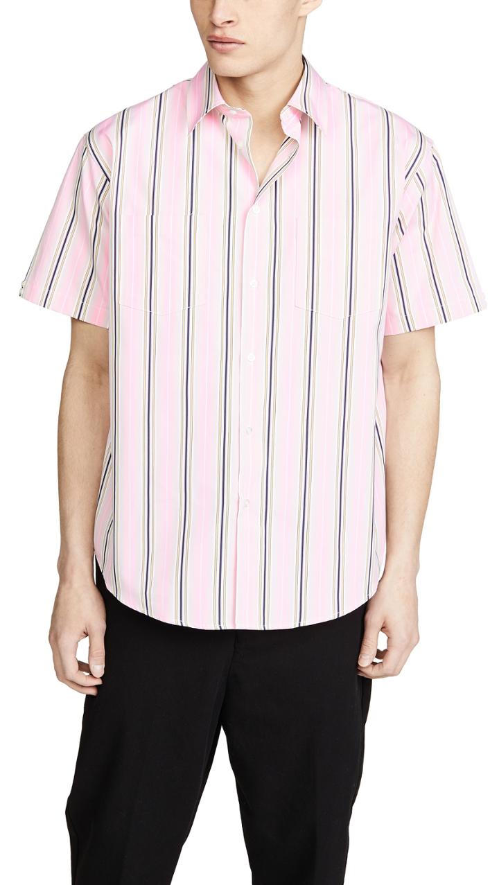 Msgm Ombre Striped Shirt