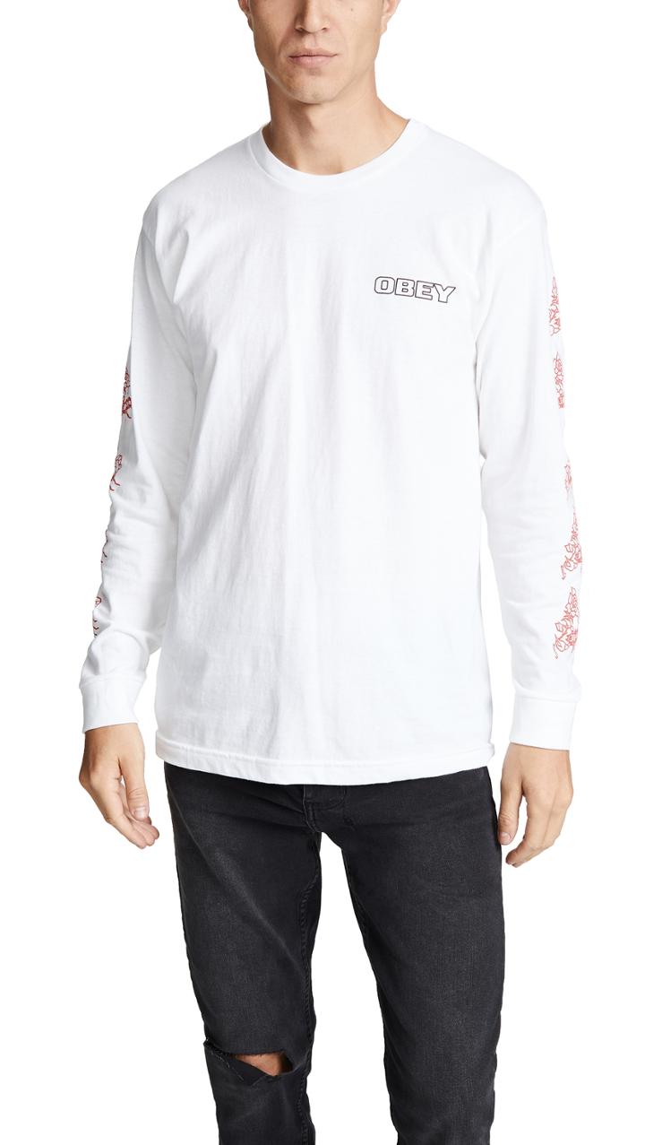 Obey Scorpion Rose Long Sleeve Tee