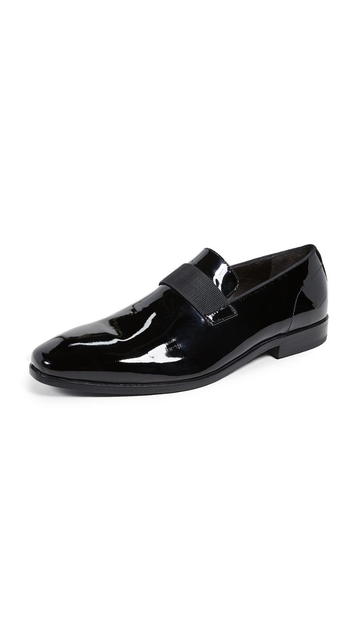Boss Hugo Boss Highline Patent Slip On Loafers