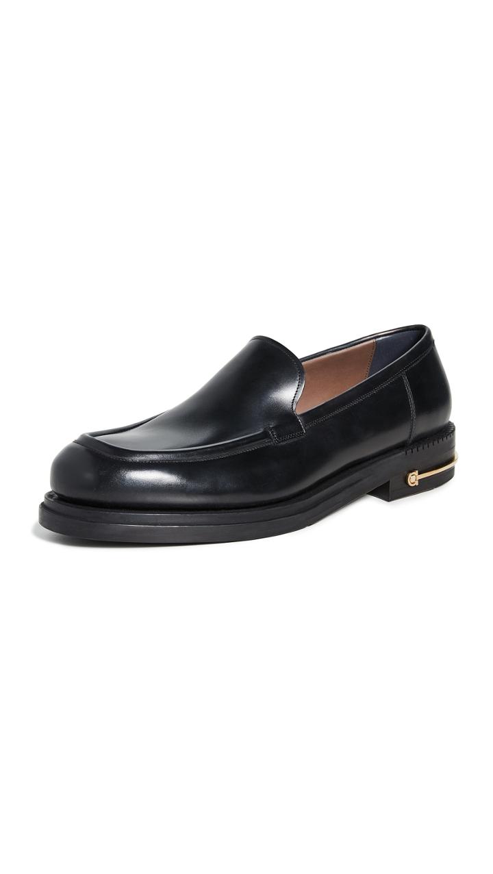 Salvatore Ferragamo Teeth 3 Gancio Sole Runway Loafers