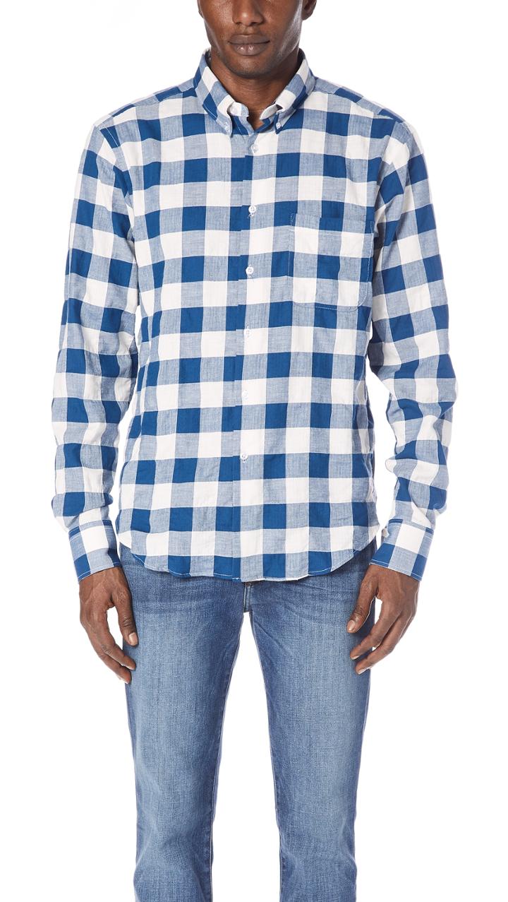 Naked Famous Buffalo Check Button Up Shirt