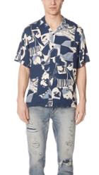 Portuguese Flannel Cuca Abstract Short Sleeve Shirt