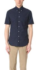Gitman Vintage Short Sleeve Japanese Indigo Batik Shirt