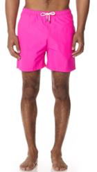 Solid Striped The Classic Neon Pink Trunks