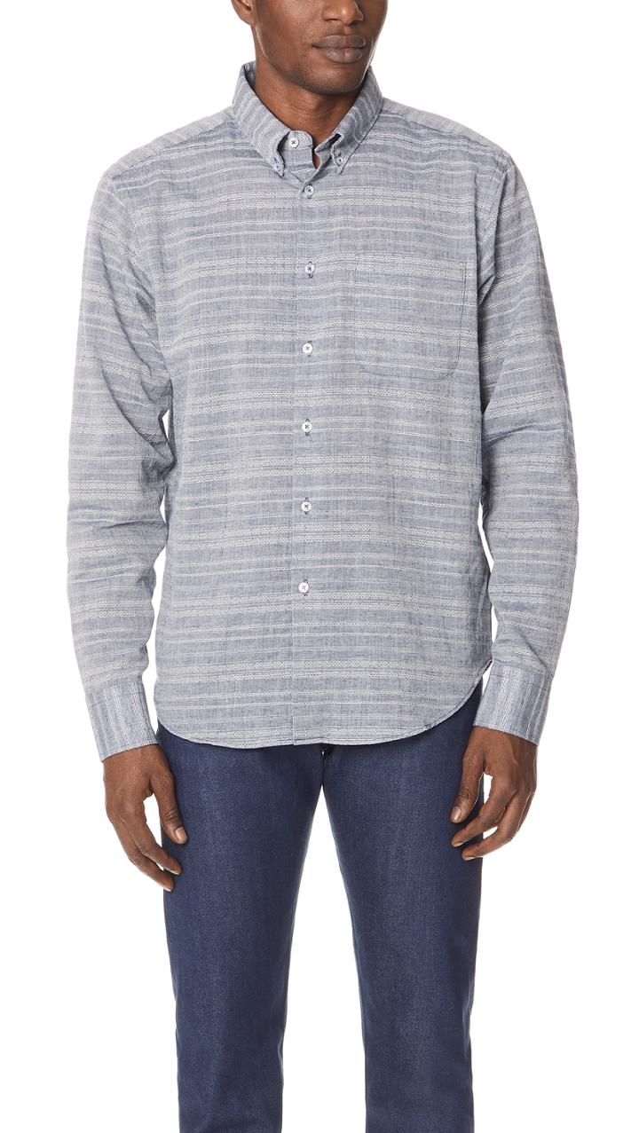 Naked Famous Beehive Indigo Shirt
