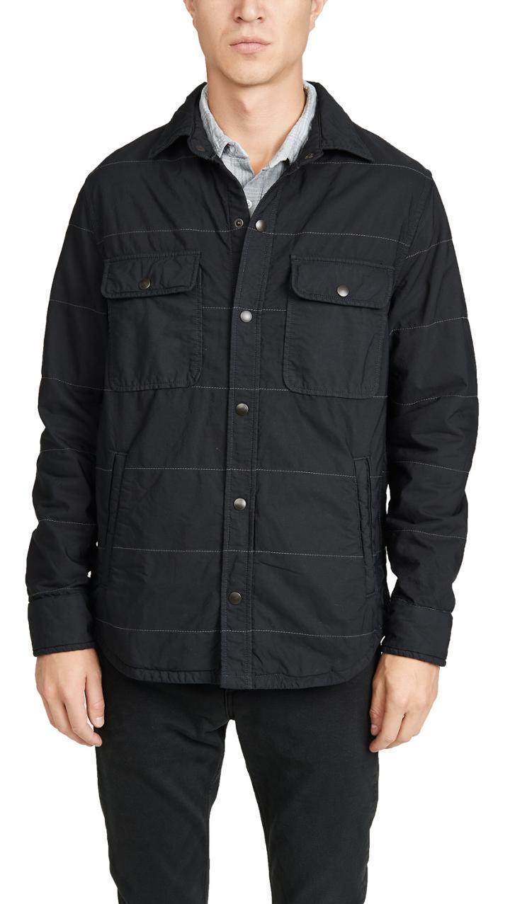 Save Khaki Quilted Cpo Shirt Jacket