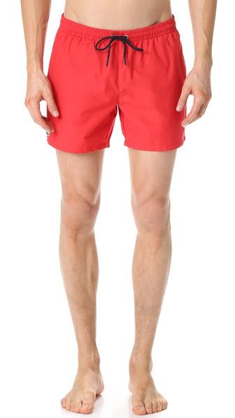 Lacoste Solid Swim Trunks