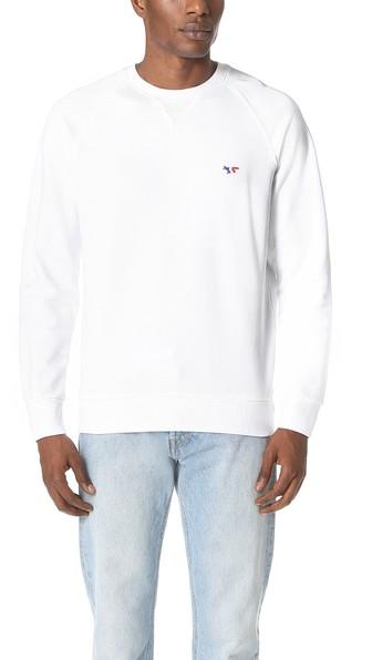 Maison Kitsune Tricolor Fox Patch Sweatshirt