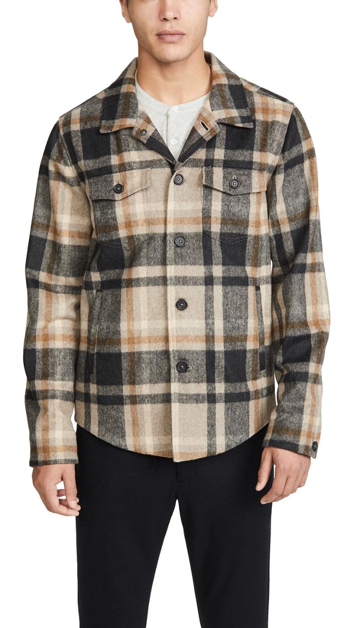 Billy Reid Plaid Mo Shirt Jacket