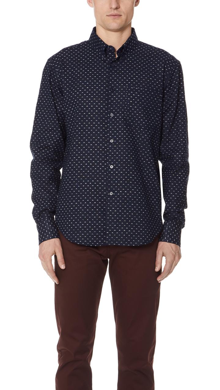 Naked Famous Kimono Mountain Printed Shirt