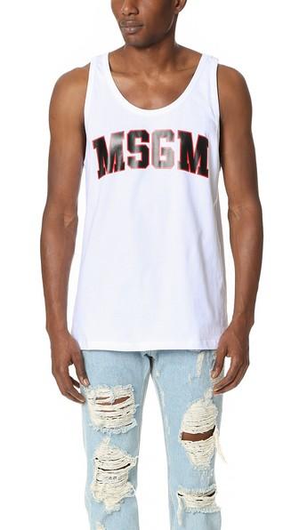Msgm Logo Tank Top