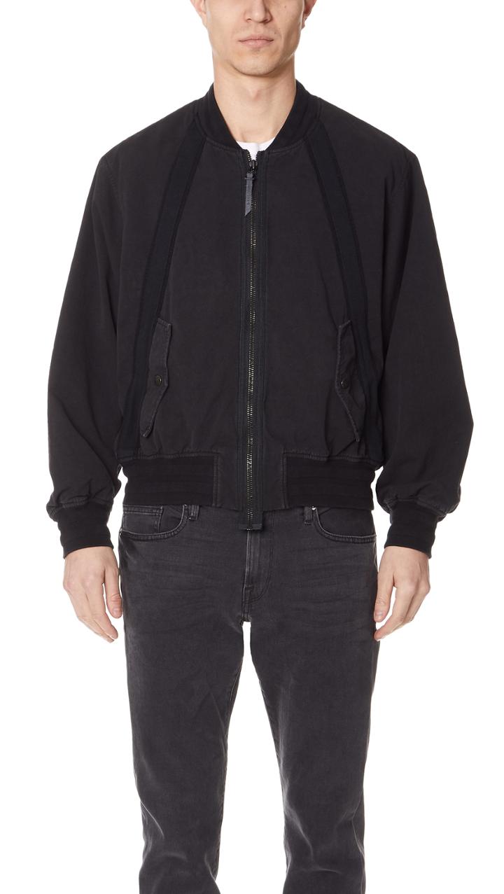 Robert Geller Bertrand Paper Cotton Bomber Jacket
