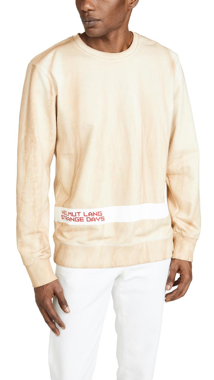 Helmut Lang Strange Days Tie Dye Crew Neck Sweatshirt