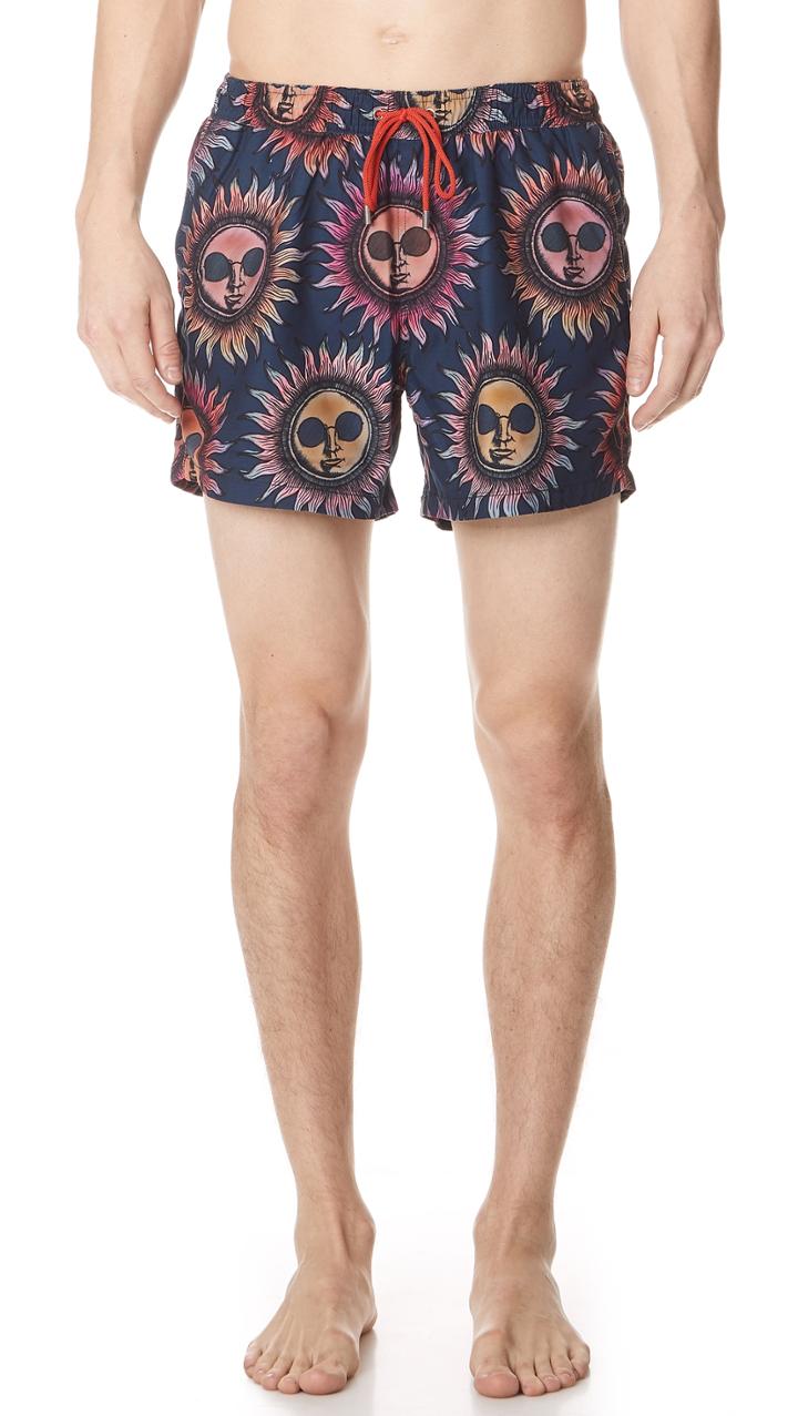 Ps By Paul Smith Classic Sun Patch Pocket Swim Shorts