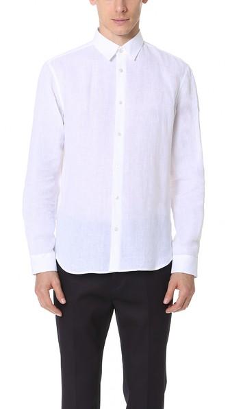 Calvin Klein Collection Rectangle Luxe Linen Shirt
