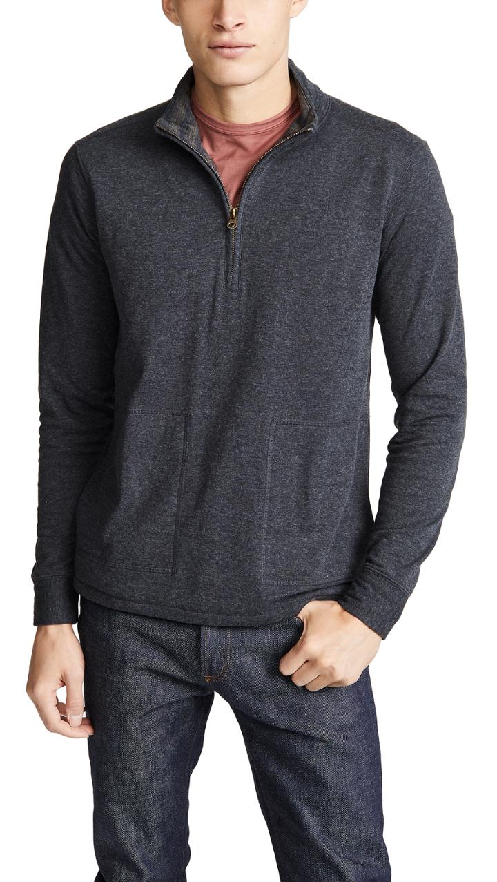 Billy Reid Charles Half Zip Pullover