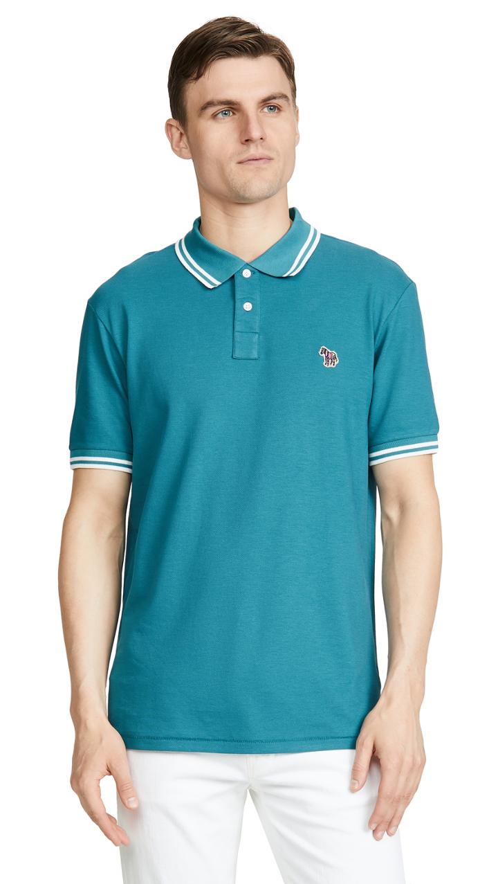 Ps Paul Smith Regular Fit Polo With Zebra Patch