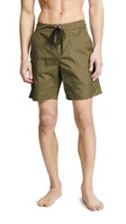 Solid Striped The Longboard Olive Tech Trunks
