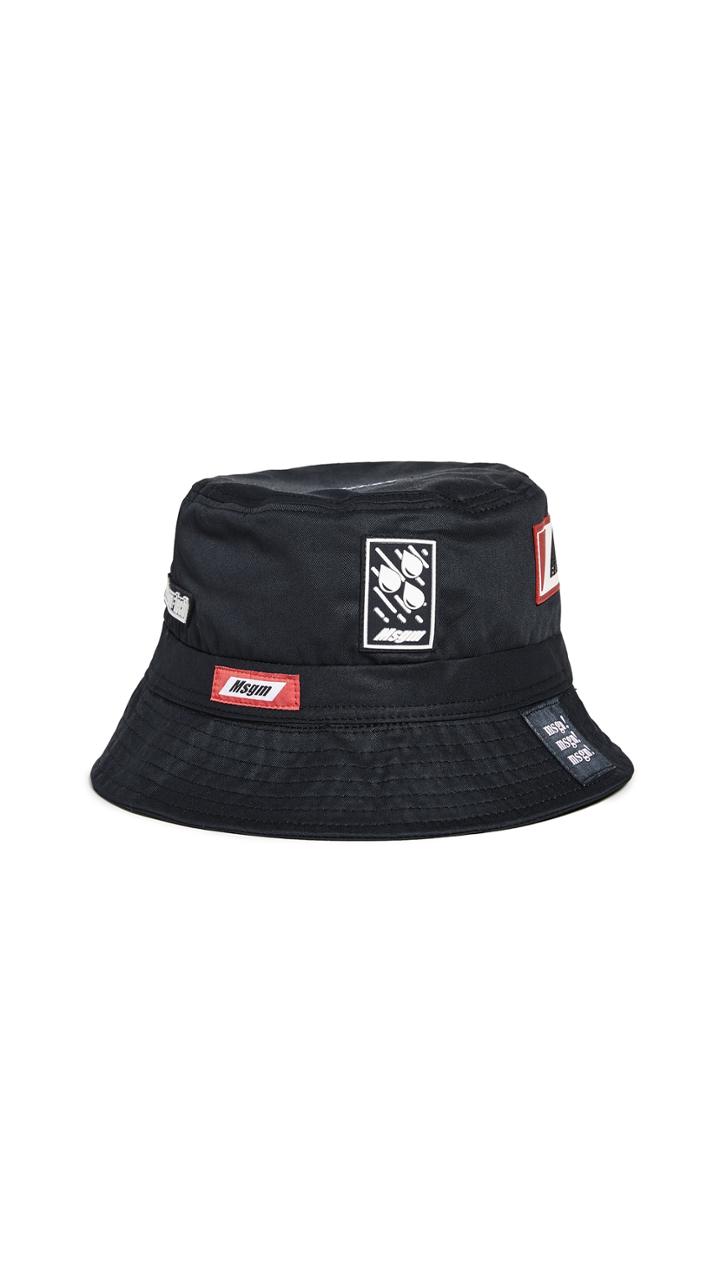 Msgm Patch Bucket Cap