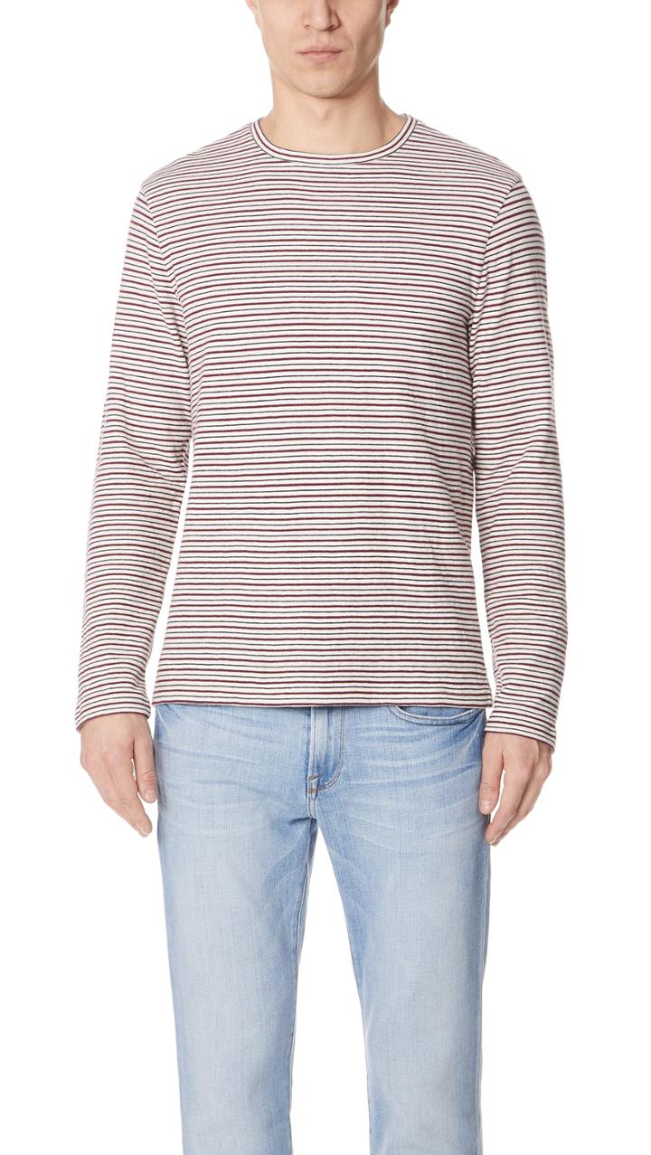 Club Monaco Long Sleeve Multi Stripe Shirt