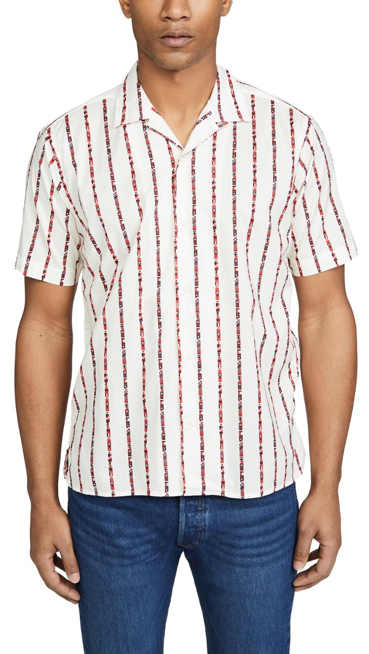 Gitman Vintage Button Down Nautical Flag Shirt