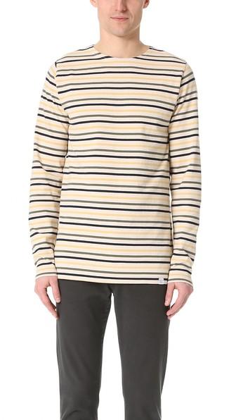 Norse Projects Godtfred Multi Stripe Long Sleeve Tee