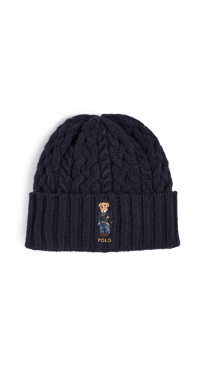 Polo Ralph Lauren Aran St Andrew Bear Cuff Hat