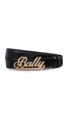 Bally Logo Swoosh Belt