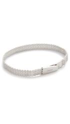 Miansai Sterling Silver Mesh Chain Wrap Bracelet