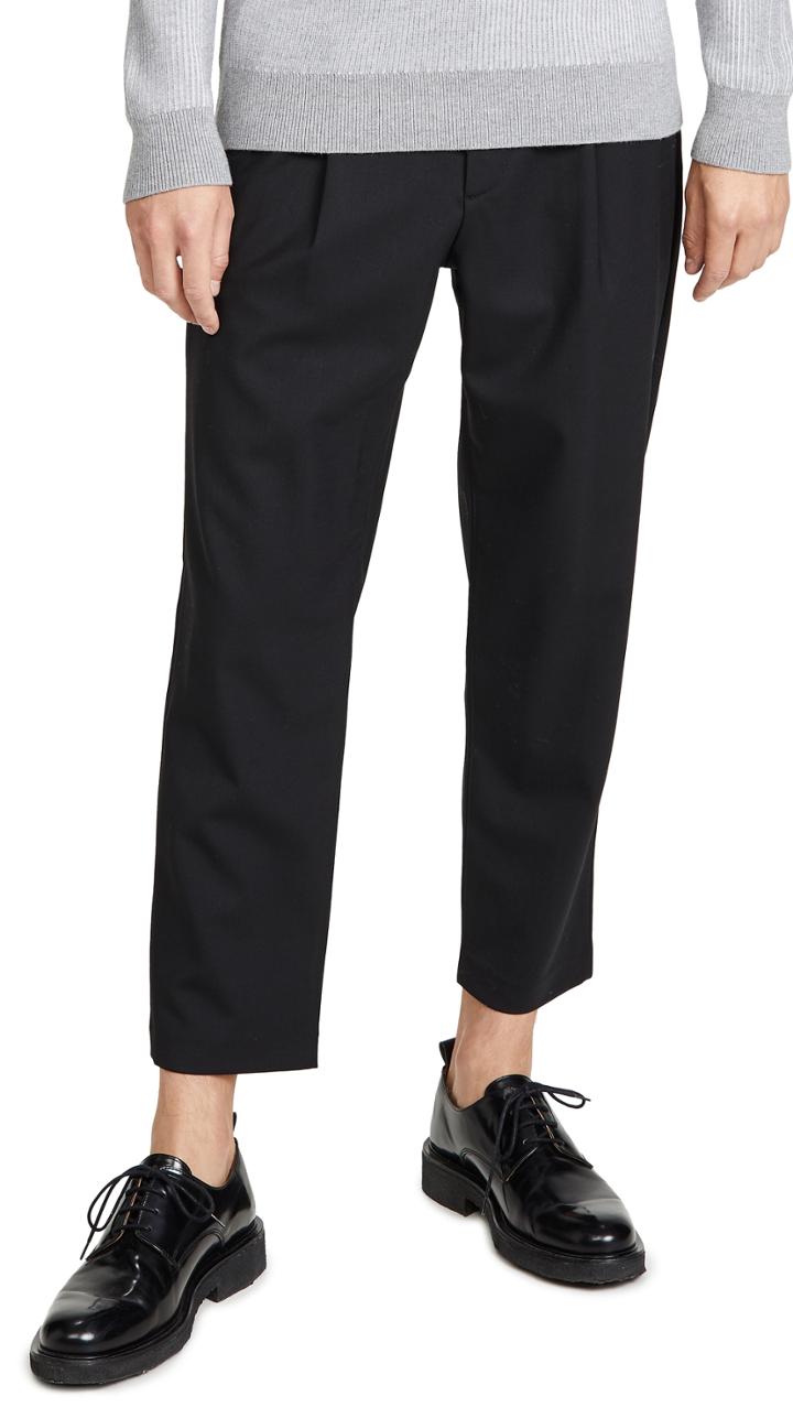 Theory Page Gearheart Pleated Cropped Trousers