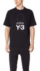 Y 3 M Stacked Logo Tee
