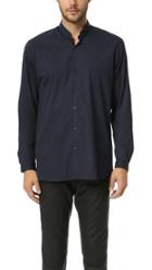 The Kooples Stand Collar Stretch Shirt