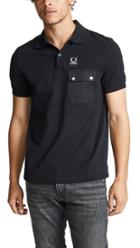 Fred Perry By Raf Simons Pocket Detail Pique Shirt