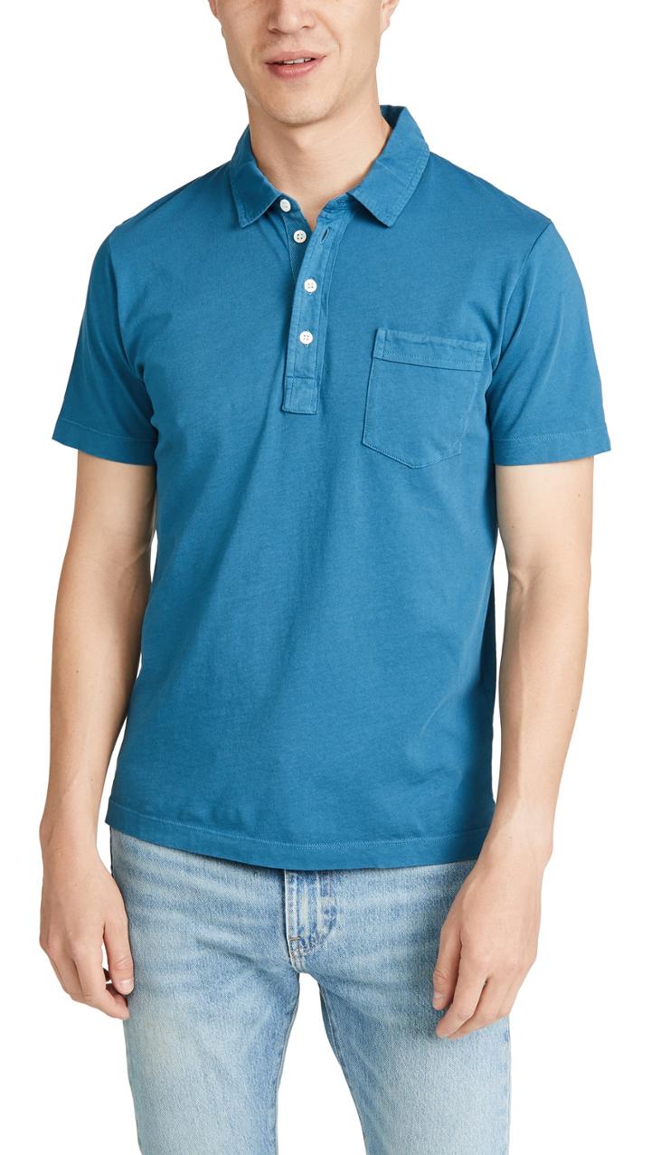 Billy Reid Short Sleeve Pensacola Polo Shirt