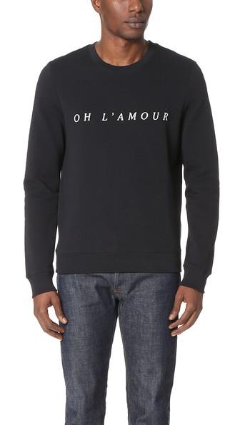A P C Oh L Amour Sweatshirt