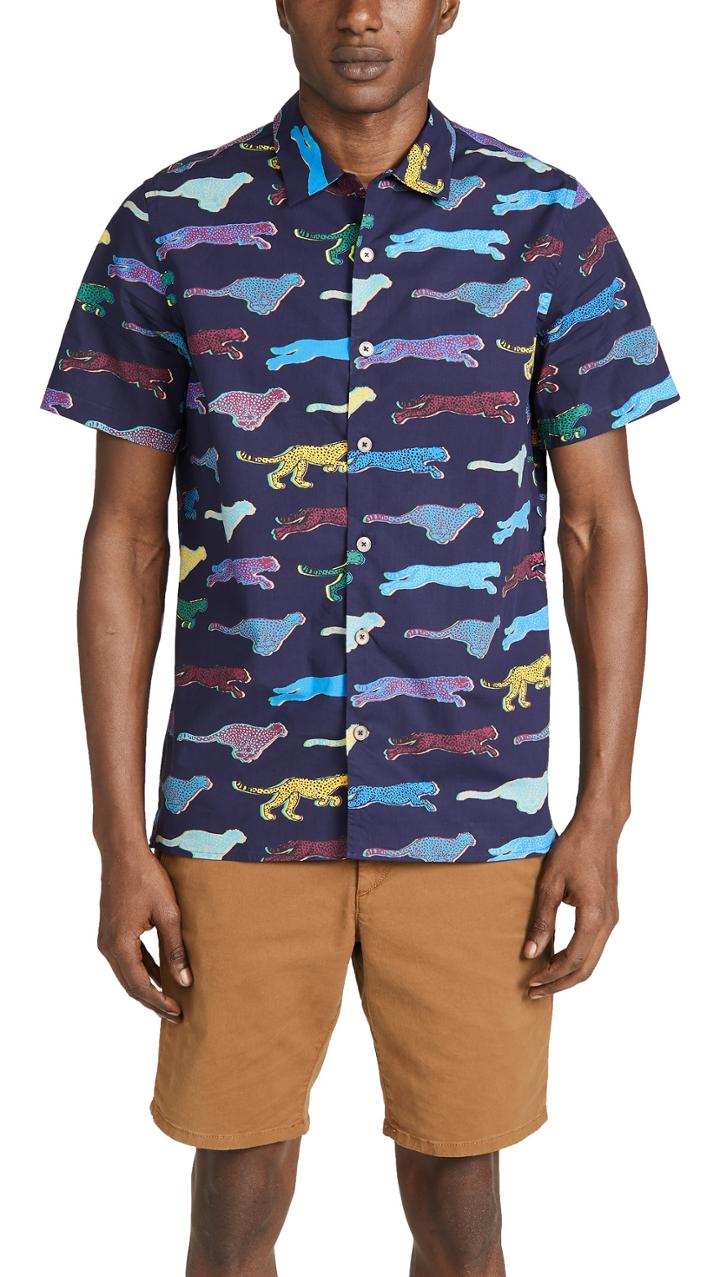 Ps Paul Smith Cheetah Print Shirt