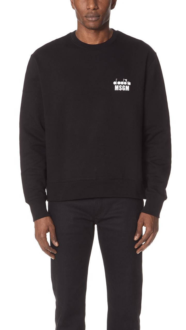 Msgm Diadora Tennis Logo Sweatshirt