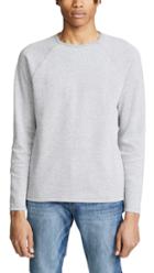 Frame Long Sleeve Raglan Crew Neck Sweatshirt